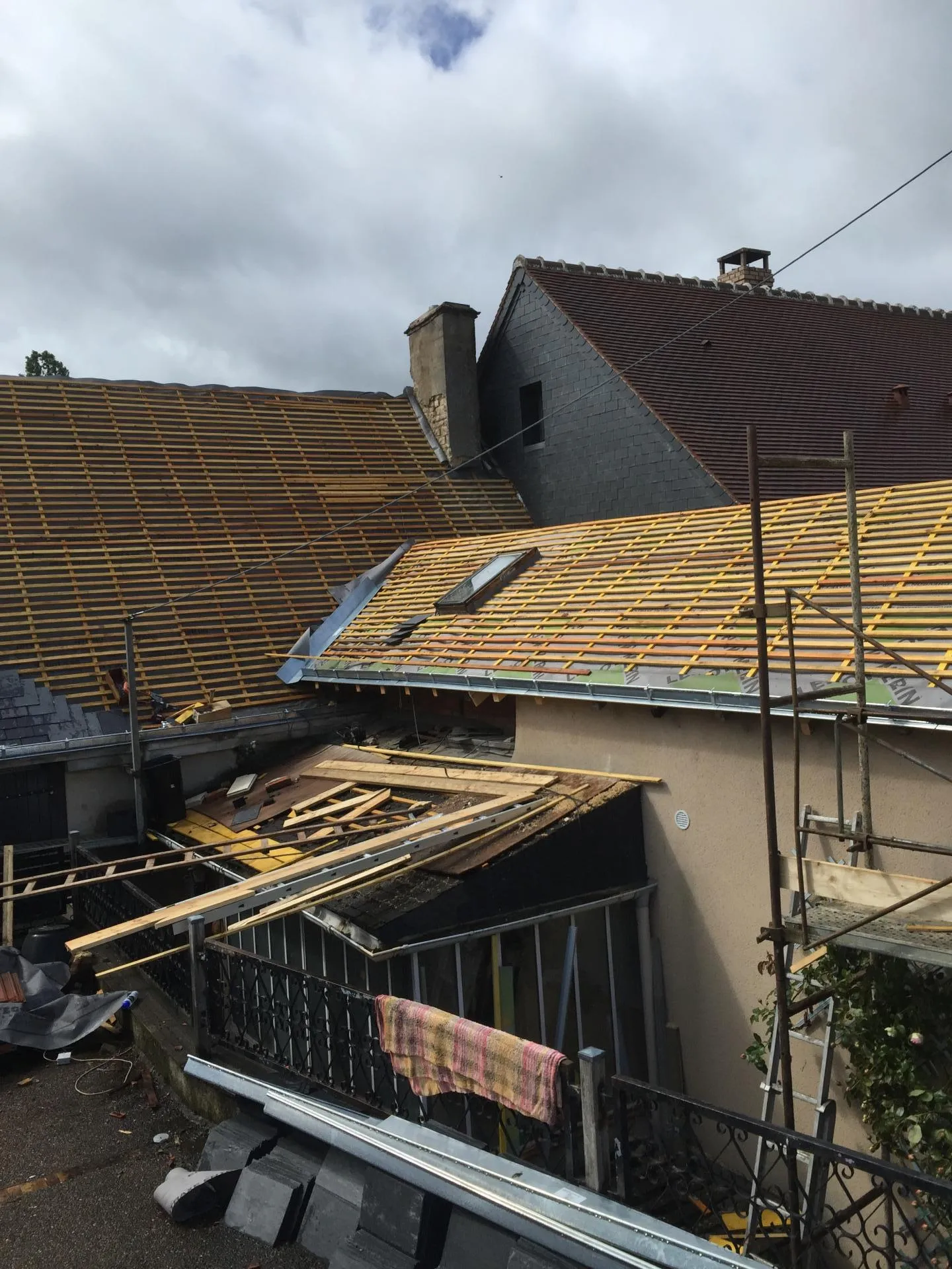 Chantier de couverture