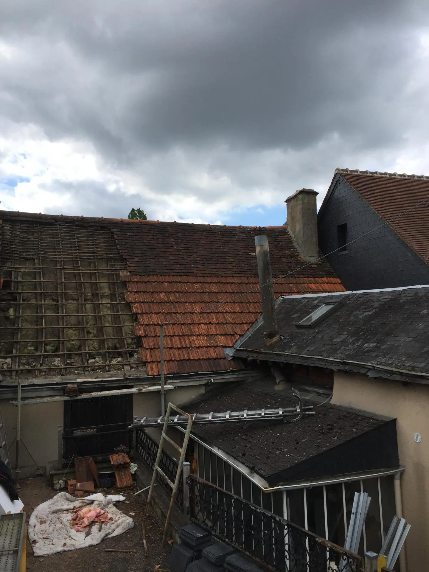 Chantier de couverture